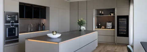 Häcker show kitchen in Marina Residences